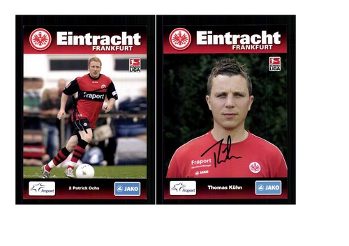 Autogrammkartensatz eintracht - autogrammkartensatz,