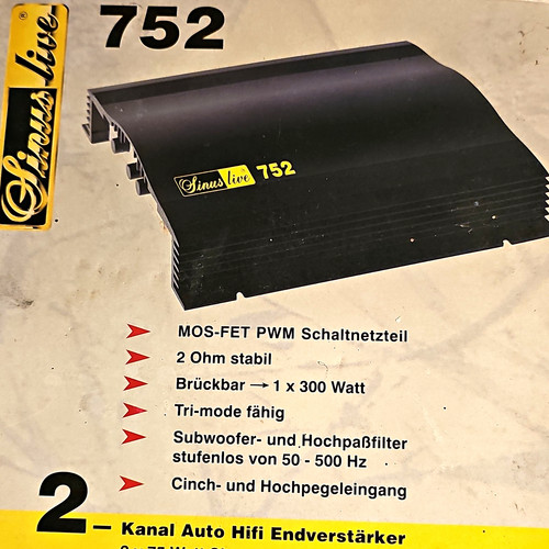 Sinus live 752 - live, endstufe