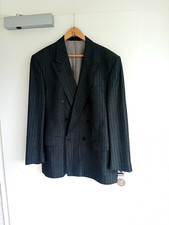 TOLLES SAKKO AUS BESTER SCHURWOLLE IN GRAU VON DANIEL HECHTE GR.54 !! ZWEIREIHER