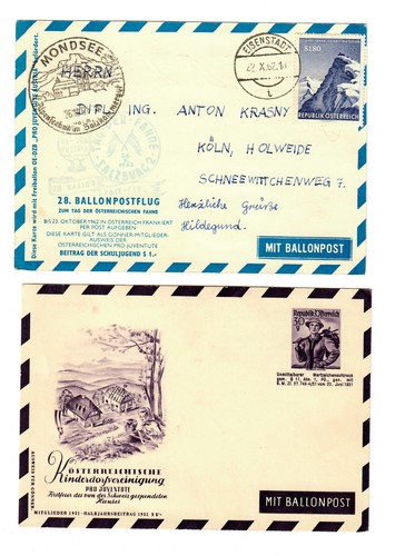 Ballonpostflug 1962 - 1x,