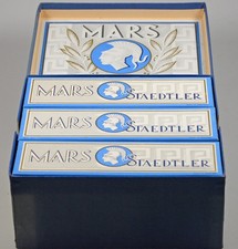 Vintage J.S. Staedtler Mars feinste Farbkopierstifte 2950 Rot red color pencil