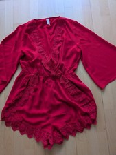 Overall Einteiler kurz rot  Gr. 40 M