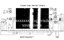 Ostalgie: Stromlaufplan DDR Radio: Super Sternchen 57/69 TT