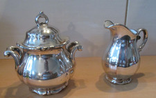 WMF Zuckerdose Sahnekännchen - innen Porzellan