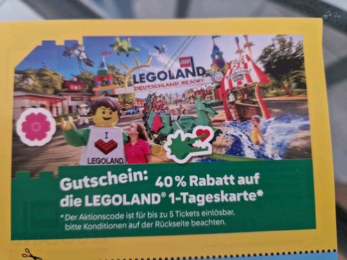 Rabatt auf die - , legoland