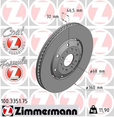 Zimmermann bremsscheibe - zimmermann,