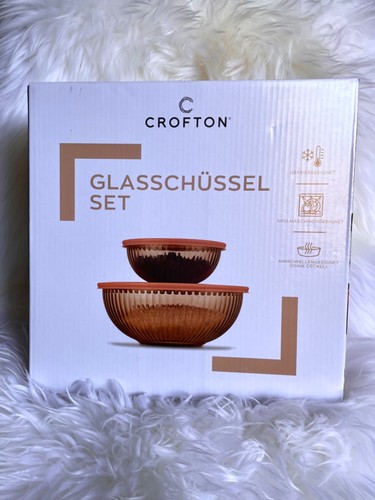 Glasschüssel set orange - glasschüssel,