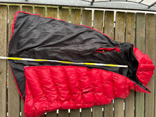 Coole schicke lange ärmellose Weste mit Kapuze rot warm XL hochwertig neuw