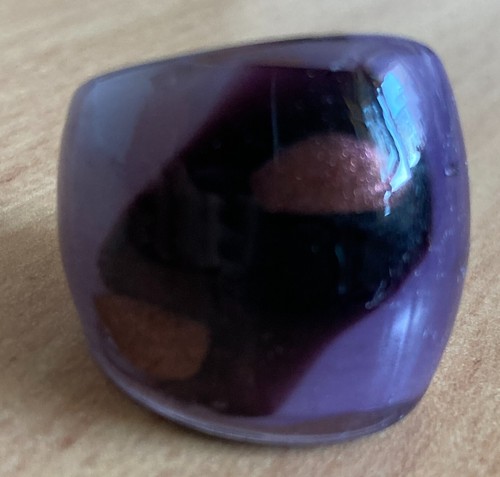 Unikat glasring lila größe - lila,