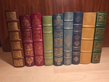 9 X Bücher Ganzleder Hilliard