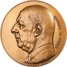 Frankreich, Medaille, Charles de Gaulle, Colombey-les-Deux-Églises, La