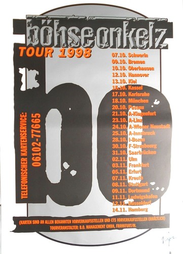 Poster böhse onkelz 1998 - 2,