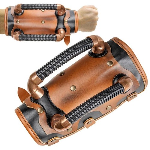 Leder armschutz steampunk - armschutz,