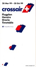 [m04] Flugplan / Timetable - Crossair - Sommer / summer - 1999