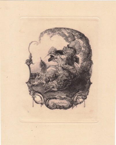 Exlibris bookplate - exlibris,