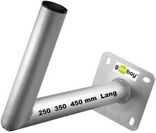 SAT Wandhalterung Ø 50 mm Alu 250 350 450 mm Lang Rohrbefestigung 4 Montagedübel