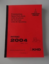 Ersatzteilliste für Deutz Intrac2004 + Wartungstabelle + Einstellwerte