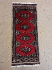 Orient Teppich Handgeknüpft Buchara 70x30 cm Perser Design Handarbeit Original 