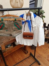 FDJ Kinder Jugend Hemd DDR Lederhose blaues Dreiecks Tuch Original Brottasche