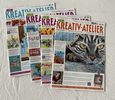4-Zeitschriften Mein Kreativ Atelier Malen Zeichnen Nr. 83,87,89,90 /2016-2017