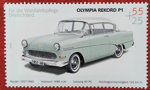 Briefmarke brd oldtimer opel - brd,