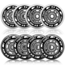 4er Pack Räder + Kugellager ABEC9 Inliner Rollen Wheels Rollschuhe 64-84mm 4 St.