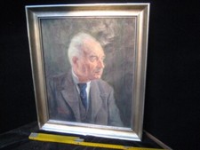 Ölbild Leinwand Portrait sig. Karl Bauer vermtl. 1868 Stuttgart - 1942 München