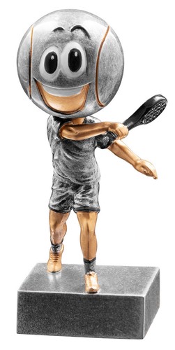 Spaßige tennis figur - tennis-figur, mit