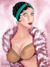 Doro Hagen Original Öl Zeichnung  Ölpapier 240g  30 x 40 cm Malerei Gemälde