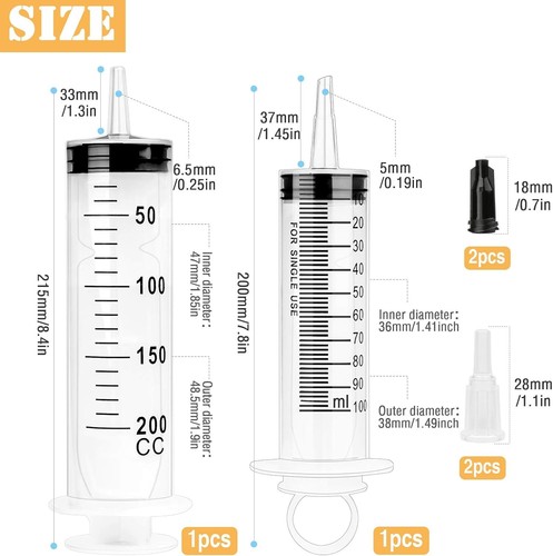 Stücke spritze 100 200ml - 2,
