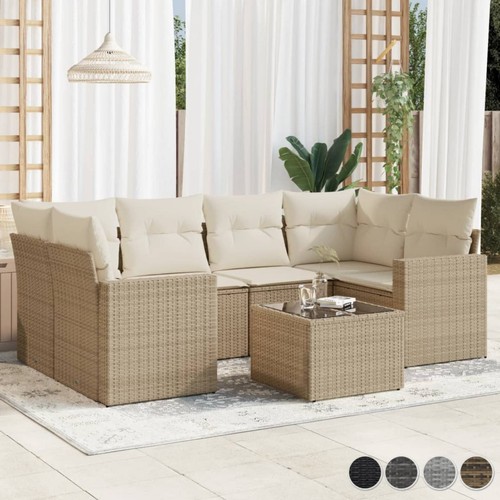 Tlg gartensofa ecksofa - 7-tlg.,