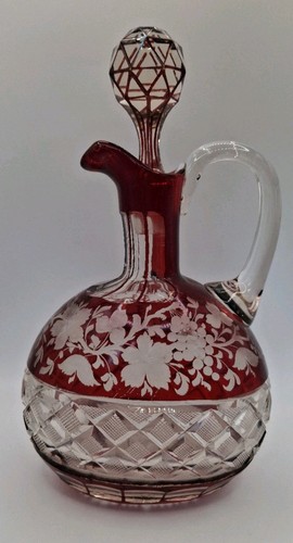 Böhmische glas karaffe - glas,
