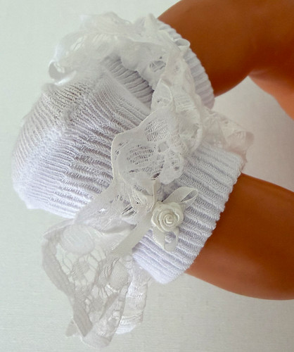 Spitzen rüschen puppen socken - spitzen,
