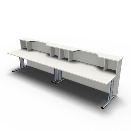 Empfangstheke solid 360cm mit - solid,