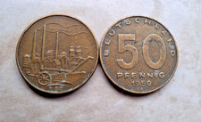 DDR 2 Münzen 50 Pfennig 1950