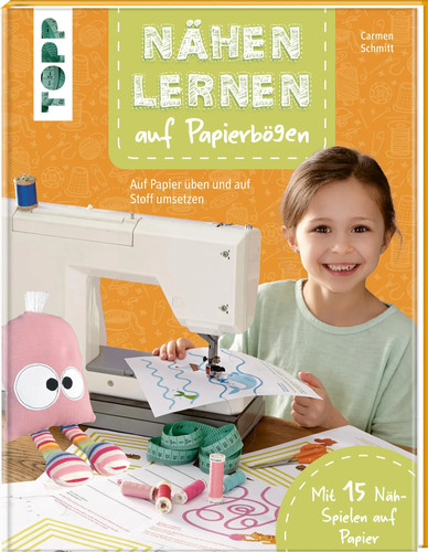 Nähen lernen auf papierbögen - nähen,