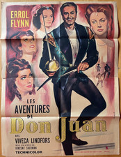 DIE LIEBESABENTEUER DES DON JUAN - Errol Flynn - Original franz. Filmplakat