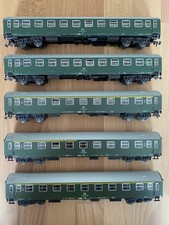 5 x PREFO HO Personenwagen Konvolut u.a. 5452522/426/50 DR Innenbeleuchtung