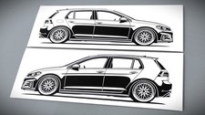 Golf mk7 gti tuning aufkleber - tuning,