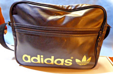 Adidas Reisetasche, Sporttasche, Retro, Kunstleder, Schwarz gebraucht