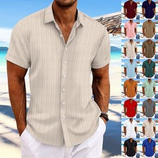 Herren knopf kurzarmshirt - knopf,