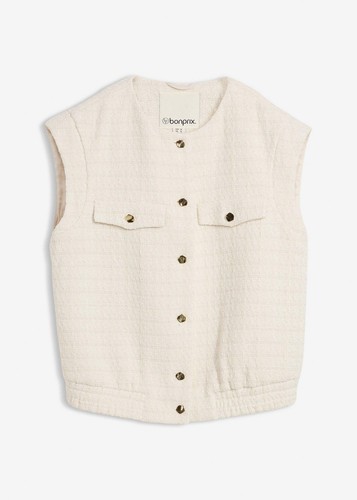 Elegante blazerweste mit - elegante,