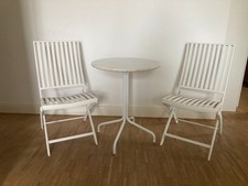 Balkonmöbel, Gartenmöbel, Tisch, 2 Klappstühle von Habitat