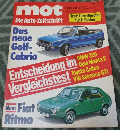 Mot 1978 fiat - fiat, ritmo,