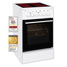 Exquisit ECM 8-4.1 BZ Elektro-Standherd | Glaskeramik | Bräter-/Zweikreiszone