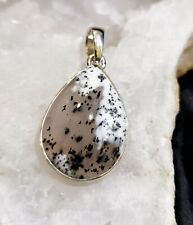 Anhänger mit Dendriten Opal, 925er Silber - Dendritenopal -