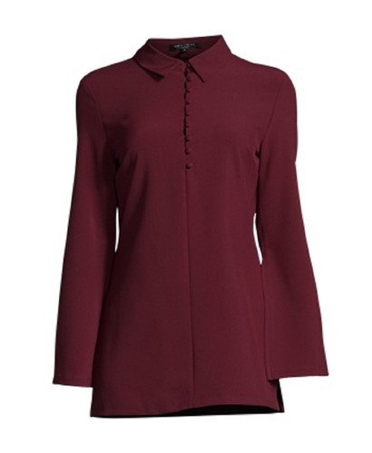 Bluse bordeaux rot m - bluse, bordeaux-rot