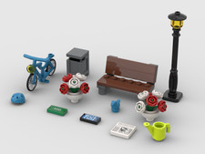 Lego City Zubehör Set Bank