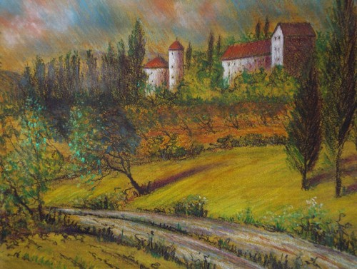 Original pastellzeichnung - original,