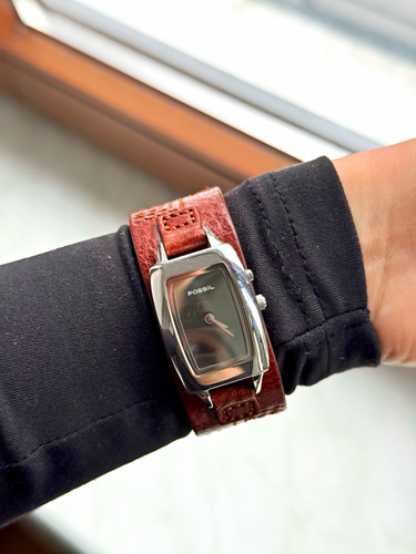 Fossil big tic damen quarz - big,